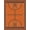 Orange Navy, Pattern 1, variant on ODIKA 2'x3' Washable Throw Rug Round Basketball Hoop Striped Borders Blanket Football Bold Center for Hallway, Study Room, Non-Slip Low Profile, Flatwoven