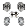 thumbnail image 1 of Transit Auto Front Hub Bearing Assembly Coated Disc Brake Rotor and Semi-Metallic Pads Kit for Car 2012 BMW 335i Convertible Coupe with Blue Painted Calipers 370mm Diameter KBB-122760, 1 of 11