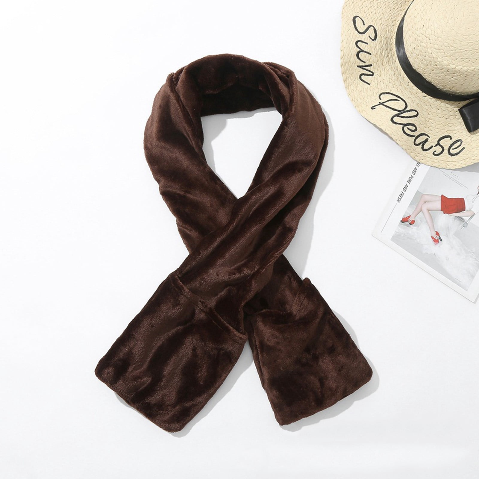 TIMIFIS Heating Pad Neck Heating Pad USB Heated Shawl, Warm Electric Throws Flannel Blanket Heating Cushion Scarf