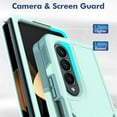 thumbnail image 4 of ELEHOLD for Samsung Galaxy Z Fold 4 Rugged Case, Armor Hard PC Soft TPU Hybrid Anti-Drop Camera Lens Protection Shockproof Glossy Non-Slip Slim Fit Case for Z Fold4 7.6 inch,Mint, 4 of 6