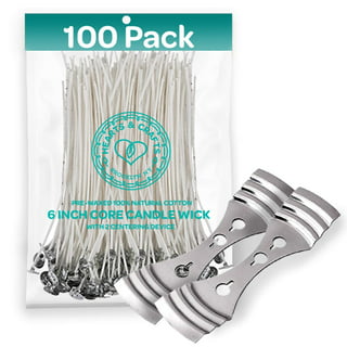 Harnico 100 Pcs Cotton Candle Wicks for Candle Making 6 inch Wicks