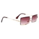 thumbnail image 5 of 2x Gafas de terre para mujer Gafas de terre 400 Gafas modernas para verano, playa, festival Yuyangstore Gafas de sol rectangulares para mujer, 5 of 8