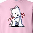thumbnail image 3 of Inktastic Candycane Cutie Westie Adult Sweatshirt, 3 of 4