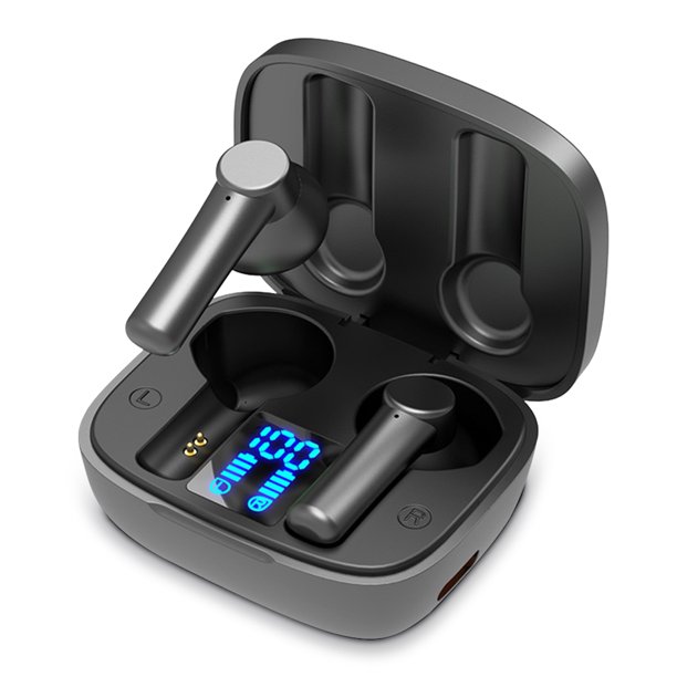 Auriculares compatibles con Bluetooth Auriculares impermeables con cancelación de ruido con compartimento de carga Auriculares inalámbricos TWS, blanco seitruly EL004811-01B