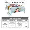 thumbnail image 3 of Zufioo Funny Christmas Gnome Print Square Decorative Tablecloth, Wrinkle-resistant, Waterproof and Oil-resistant Tablecloth Coffee Table Cloth, Suitable for Restaurants-60"x60", 3 of 8