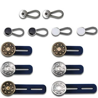 Jeans Button Replacement No Sew: YUANHANG 24 Sets Metal Buttons for Pants -  Instant Adjustable Button - Tighten Waist Size by 1 Inch or Extend an Extra  Inch - Contains A Removable Screwdriver 