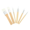 Yueyihe 6PCS Short Crude Rod Wool Watercolor Brush Pen Art Supplies Oil