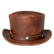 thumbnail image 2 of Accesorio de sombrero unisex, única para mayoría de los adultos Stovepipe Dress up Headwear Leather para Women marrón Soledad Sombrero de copa de mago, 2 of 7