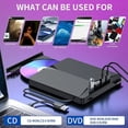 thumbnail image 4 of USB 3.0 Type-C DVD Externo RW Unidad de CD Grabadora Lector Reproductor Unidad Óptica Externa para PC Computadora de Escritorio Portátil, 4 of 5