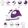 thumbnail image 2 of Plancha Vapor Portátil RCA  RC-D508 Morada 1200W 150ml, 2 of 8