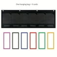 thumbnail image 4 of Colorful 6-Pocket Wall Pocket Chart with Labels for Easy Homework & File Organization - Durable Hanging Storage Bag for Classroom Management, Includes TAB Cards, Fits 8"x11" Papers, 4 of 8