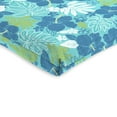 thumbnail image 3 of Jordan Manufacturing 38" x 21" Blue Tropical Rectangular Outdoor Chair Cushion with Ties and Hanger Loop (2 Pack), 3 of 11