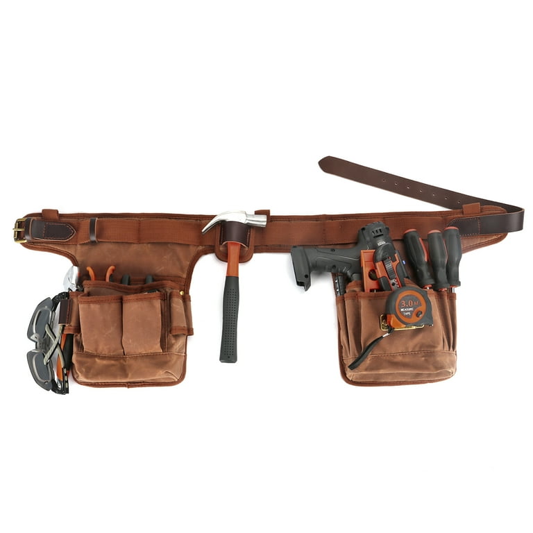TOURBON Carpenter Framer Work Tool Belt Suspenders Electricians
