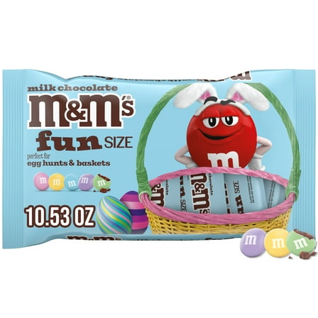 M&M's Milk Chocolate Fun Size Easter Basket Stuffers - 10.53 oz Bag