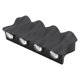 thumbnail image 3 of Aplique de pared LED de aluminio de 8 W para exteriores, para pasillos, corredores y patios, luz blanca cálida de 3000 K, resistente al agua IP65 de 85-265 V, 3 of 8