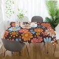 thumbnail image 3 of Yayeee Tablecloths 60" x 108" Rectangle Wrinkle Resistant Party Table Cover, Colorful Flowers, 3 of 8