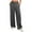 Dark Gray, variant on Womens Wide Leg Sweatpants Trendy Baggy Drawstring Elastic Waist Joggers Pants