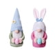 thumbnail image 3 of Suministros para fiesta de Pascua, orejas rosas, conejo sosteniendo huevos, muñeca enana, decoración de piso, muñeca de esencia, decoración del hogar, 3 of 3