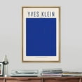 thumbnail image 2 of PixonSign Framed Canvas Print Wall Art Yves Klein Blue Monochrome Block Abstract Shapes Illustrations Fine Art Contemporary Relax/Calm Colorful for Living Room, Bedroom, Office - 16"x24" Natural, 2 of 5