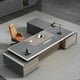thumbnail image 2 of High-grade L Shaped Executive Boss Office Desk Reception Home Storage Computer Desks Filing Cabinets Mesa Escritorio Furniture My Lux Decor Round, 2 of 9