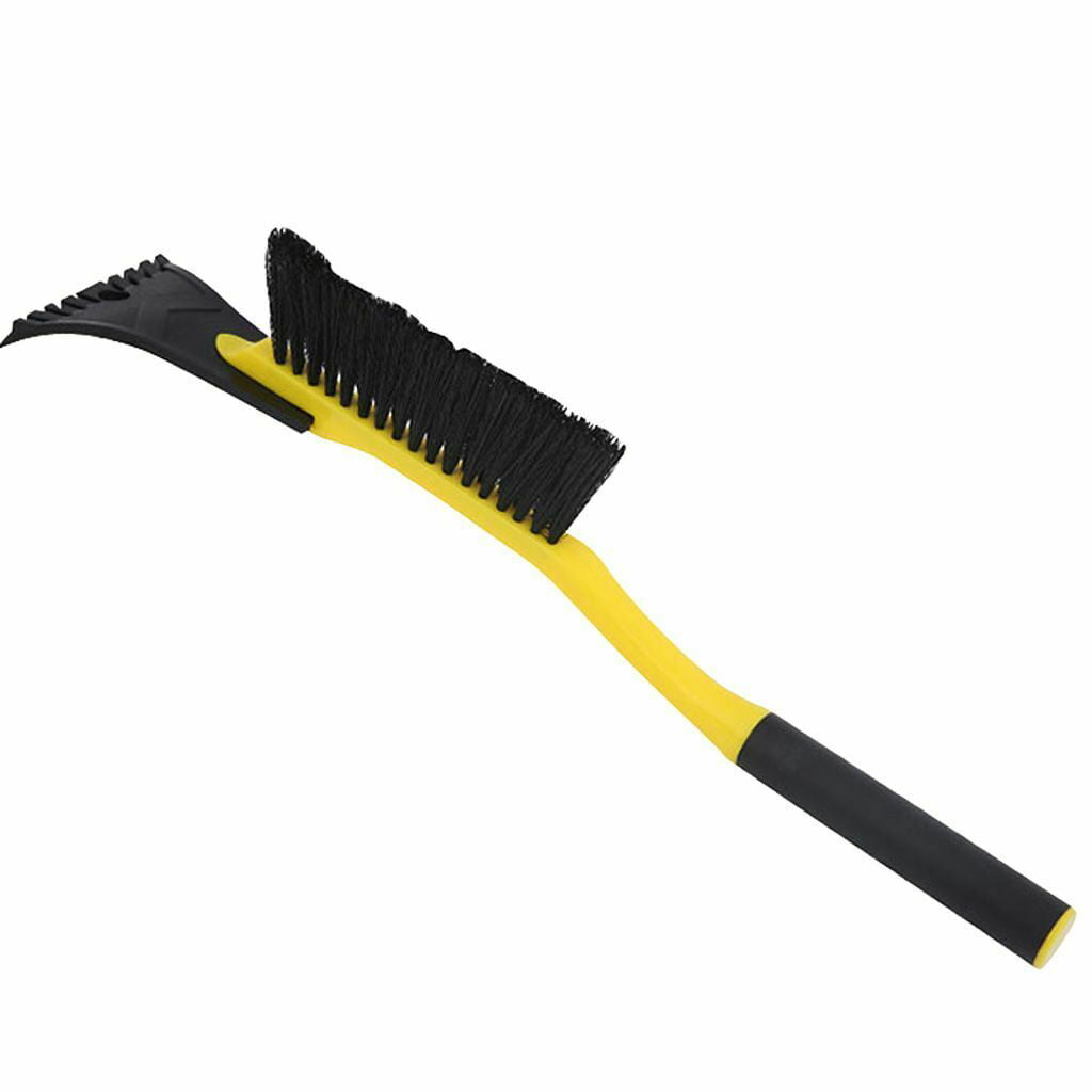 2-in-1 Ice Scraper with Brush for Car Windshield Snow Remove Frost Broom Cleaner 