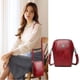 thumbnail image 2 of Mochila vertical para teléfono, bolsa cruzada pequeña, estilo minimalista, teléfono inteligente, bolsa para mujer, portátil, ajustable, material de cuero, para oficina, alta capacidad, fácil, 2 of 8