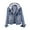 Light blue winter jackets for women, variant on Ski Jackets For Women Fashion Women Plus Velvet Long-sleeve Slim-fit Hooded Jacket Denim Blouse Coat Camperas De Mujer Invierno