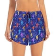 thumbnail image 2 of Xecao Ice Hockey Players With Puck for Double-layer Running Short for Women, Perfect for Gym, Tennis, and More, Featuring a Convenient Pocket-Small, 2 of 7