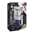 thumbnail image 1 of Stainless Steel Set Azul Zebra: Juego de Bolígrafo y Portaminas de Acero inoxidable Estuche 6 piezas, 1 of 4