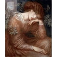 thumbnail image 2 of Rossetti, Dante Gabriel 26x31 Gold Ornate Wood Framed with Double Matting Museum Art Print Titled - Reverie, 2 of 4