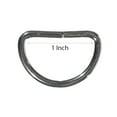 thumbnail image 2 of Metal Non-Welded D-Ring Findings for Belts, Bags, Lanyards, and Leathercrafts - 3/4 Inch & 1 Inch Sizes in Packs of 20, 2 of 4