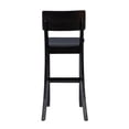 thumbnail image 4 of Linon Torino 30" Contemporary Indoor Wood Bar Stool with Black/Dark Brown Faux Leather Seat, 4 of 9