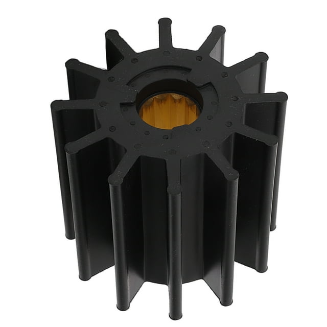 Water Pump Impeller, Spline Drive 09-814 Durable High Strength 12 Blade For Marine
