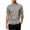 Gray, variant on Mens Athletic Short Sleeve T-shirts Quick Dry Fit Workout Sun Protection Swim Shirts Running Rash Guard UPF50+