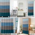 thumbnail image 5 of Shower Curtain Bathroom Set Retro Farm Blue Gray Wood Grain Waterproof Fabric Shower Curtains with Grommets&Hooks, Rustic Wooden Plank Privacy Bath Curtain for Bathtub 60x72in, 5 of 9