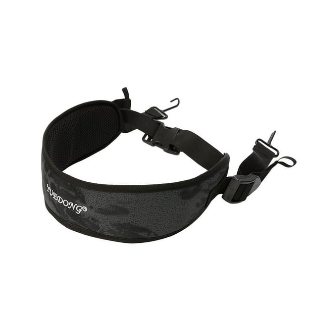 Cinturón de tambor, correa de pandereta transpirable gruesa, conjunto de instrumentos musicales/gancho de metal hecho de camuflaje multicolor