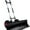 Black, variant on 36in Galvanized Blade Heavy-Duty 2-Wheel Snow Pusher Hand Plow for Snow Removal w/Wheels, Adjustable Handle, Blade Angle - Blue