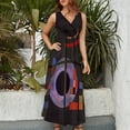 thumbnail image 4 of Wassily Kandisky Counter Weights (Gegengewichte) - abstract art Sleeveless Dress summer clothes for women Women's long dress, 4 of 6