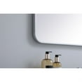 thumbnail image 5 of Soft corner metal rectangular mirror 22x40 inch in Silver, 5 of 5