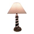thumbnail image 1 of Cape Hatteras Black and White Striped Lighthouse Lamp, 1 of 3