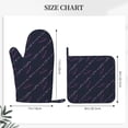 thumbnail image 3 of DouZhe Oven Mitts and Pot Holders Sets, Mathematics Trigonometry Doodles Prints Non-Slip Heat Resistant Kitchen Oven Silicone Glove, 3 of 7