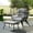 Grey, variant on Uforic PE Rattan Egg Chair with Stand, Ottoman, Cushioned and Footrest for Patio, Garden, Gray
