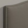 thumbnail image 4 of PRI Camel Back Upholstered King Headboard in Taupe Brown, 4 of 5