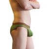 thumbnail image 1 of KHONTS Men's Soft Underwear Low Rise Brief Underpants U Convex Pouch Space Module Funny Lingerie Army Green XL, 1 of 5