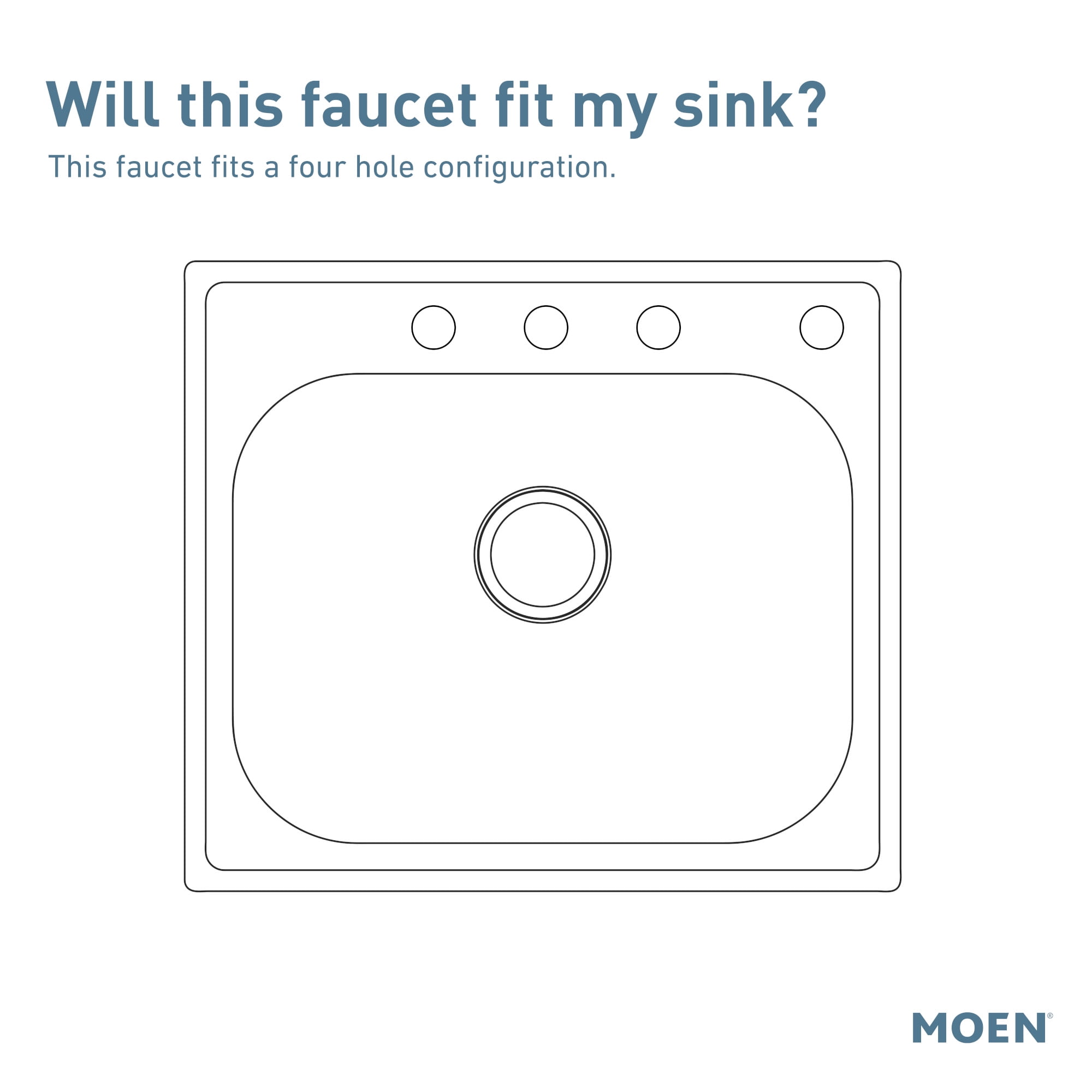 Moen Caldwell CA87888, Kitchen Faucet, in Chrome — M-Pact® Common Valve System, Lever Control