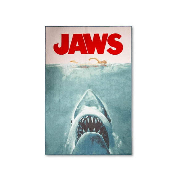 JAWS Affiche de Film Tapis Imprimé 52 x 78 Pouces