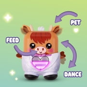 Hasbro Nano-mals Cowbert the Highland Cow, Electronic Pet Cow Toy, Interactive Fidget Toys for Girls & Boys, Ages 5 and up 