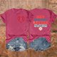 thumbnail image 3 of Camisetas de Manga Corta para las Mujeres Carta Impresa Doble Cara Suelta Tee, Casual Vintage Verano Top Mujeres, 3 of 3