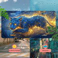 thumbnail image 5 of 1 Pcs 2D Flat License Plate Covers & Frames, Blue Leopard with Flames For Decorative Front, Waterproof For Decoration Aluminum License Plate Covers & Frames Cover For Men Women, 12" X 6", 5 of 7