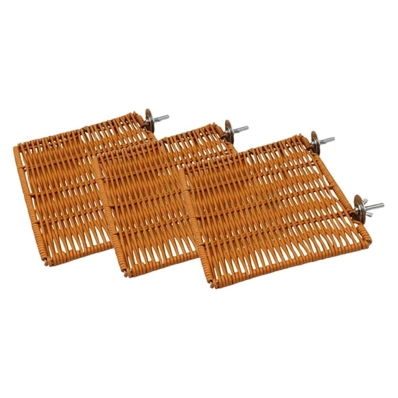 hengtong Bird Perch Stand Resting Board Gifts for Cage Exercise Gyms Bird Toy Accessories 3 Piece